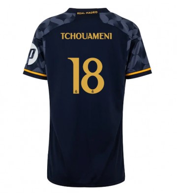 Real Madrid Aurelien Tchouameni #18 Bortatröja Dam 2023-24 Kortärmad